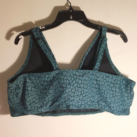 Swim by Cacique Underwire Knot-Front Bikini Top Green Teal 44D - Picture 11 of 15